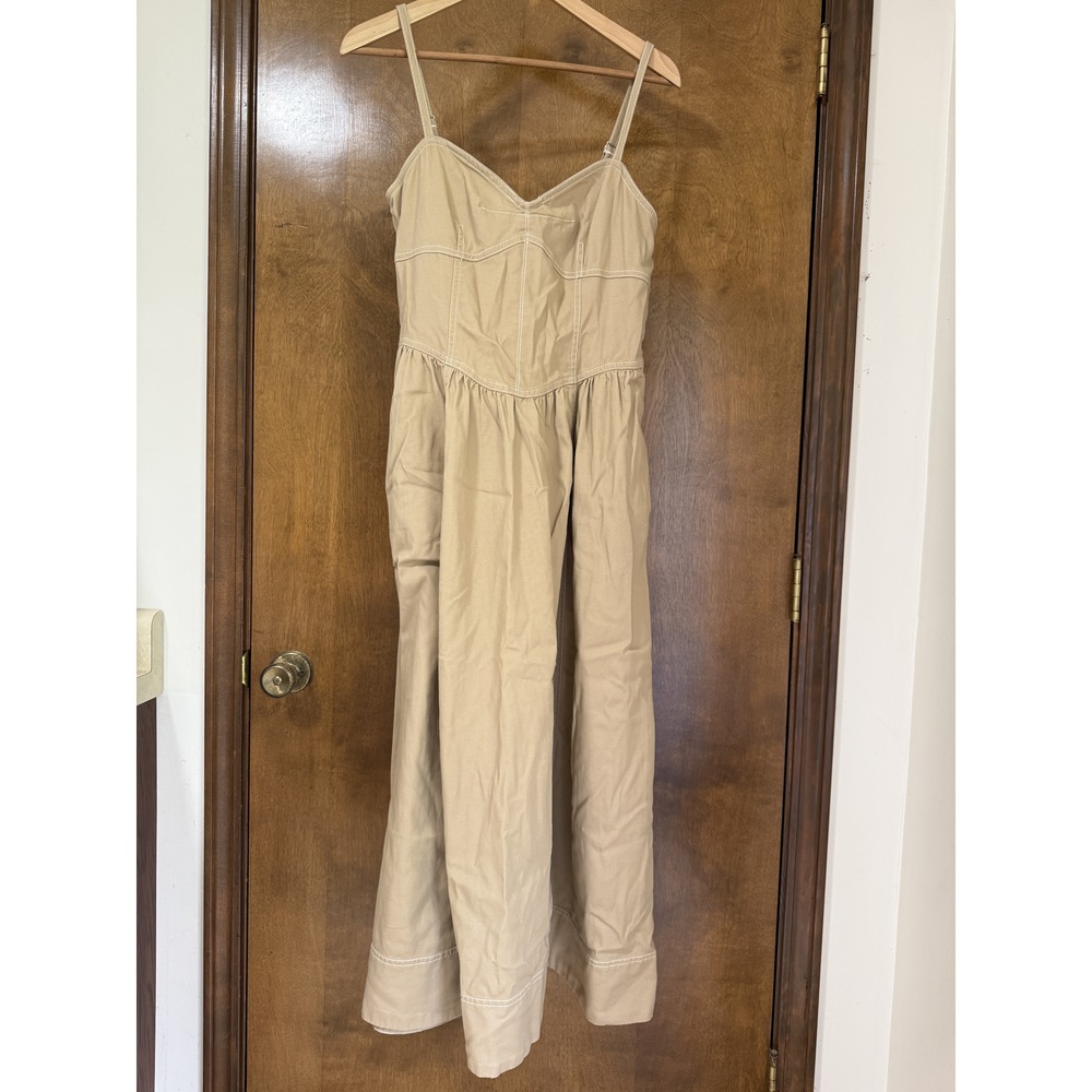 Universal Thread Tan Corset Midi A-Line Dress - Picture 3 of 10